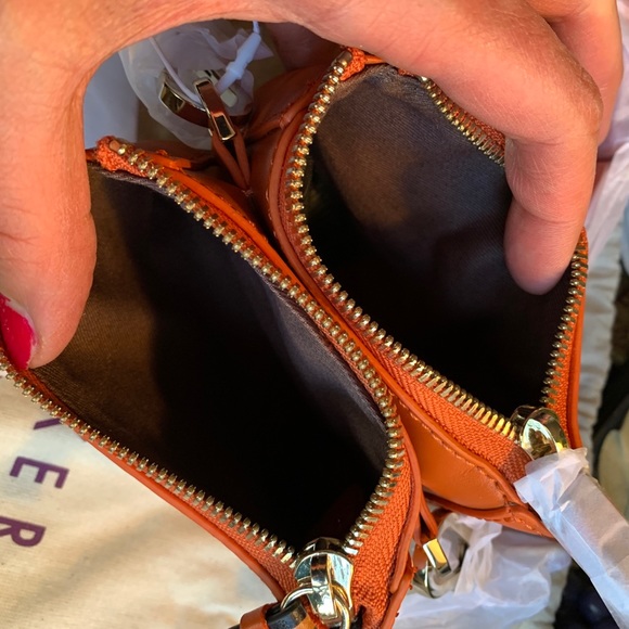 Authentic TED BAKER LONDON LOGO Leather double zip Crosby - Picture 5 of 15